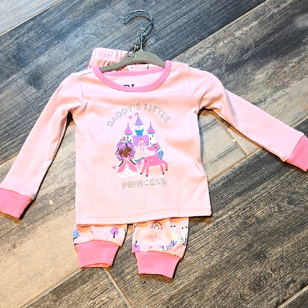 Long Sleeve Pajamas - Little Princess Design 3-6 M